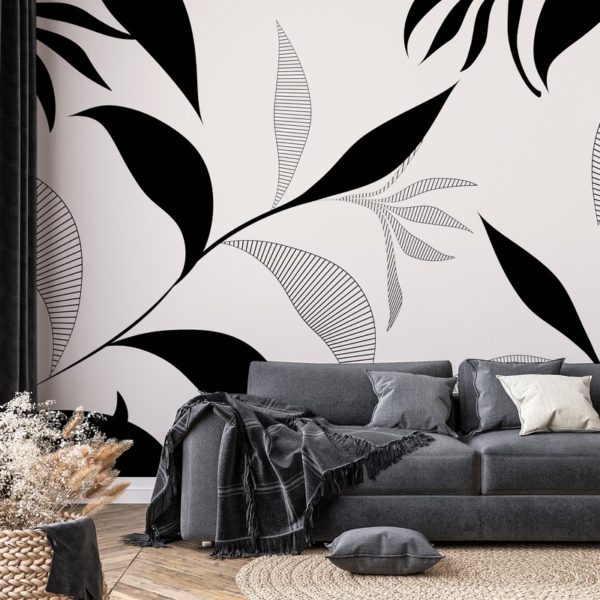 Foto tapete Kontrast lišća