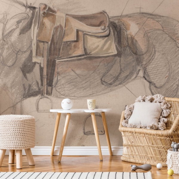 Foto tapete Skica sa sedlom