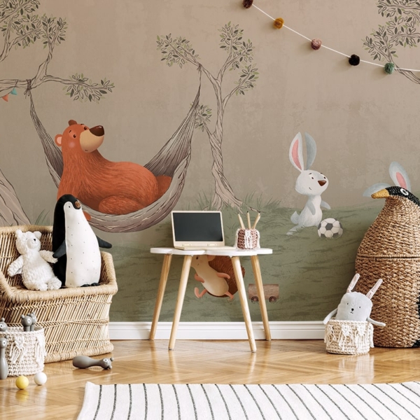 Foto tapete Šumska avantura prijatelja