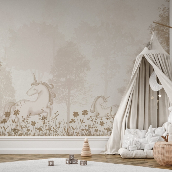 Foto tapete Tajanstvena šuma jednoroga