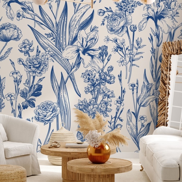 Foto tapete Plavo cvijeće