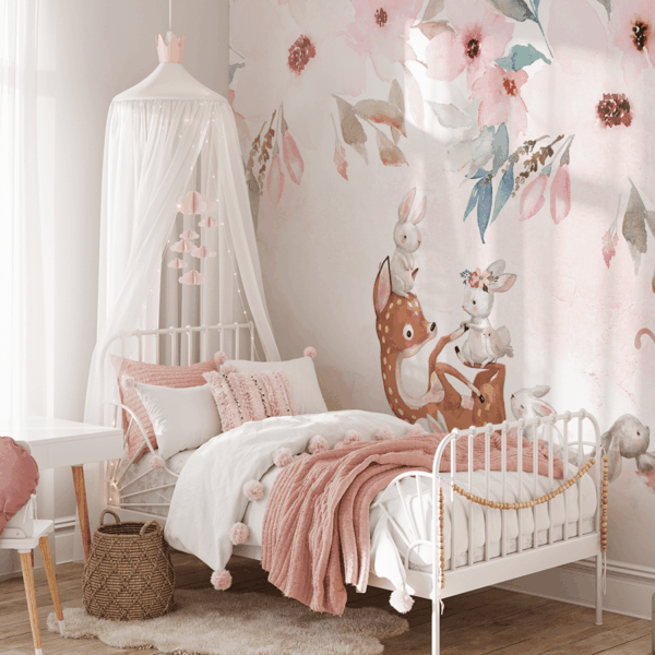 Foto tapete Ružičasti kutak prijateljstva