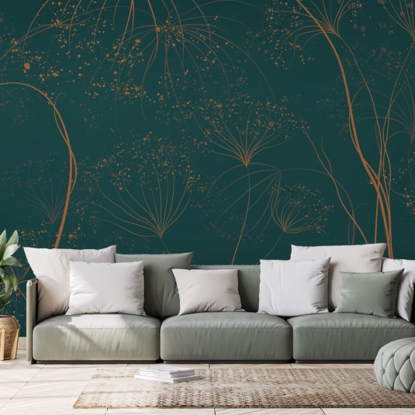 Foto tapete Kopra na zelenoj pozadini