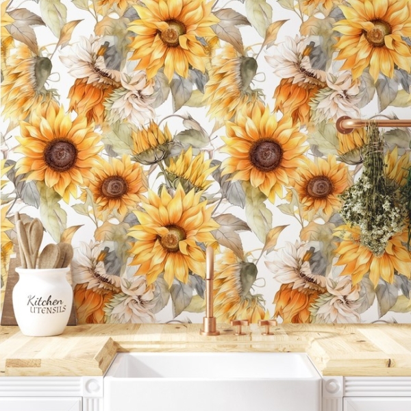 Foto tapete Izražajnost suncokreta