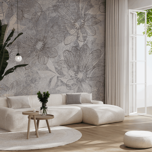 Foto tapete Siva od cvijeća