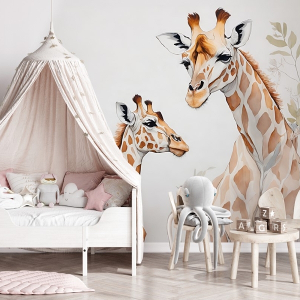 Foto tapete Obitelj žirafa