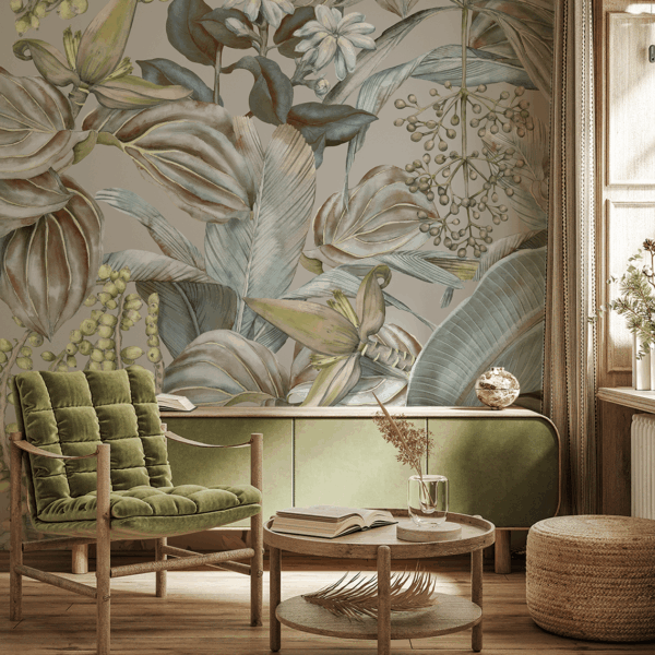 Foto tapete Sivo-plava harmonija