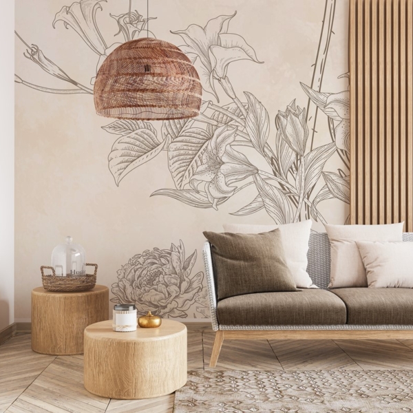 Foto tapete Ljepota minimalizma u bež boji