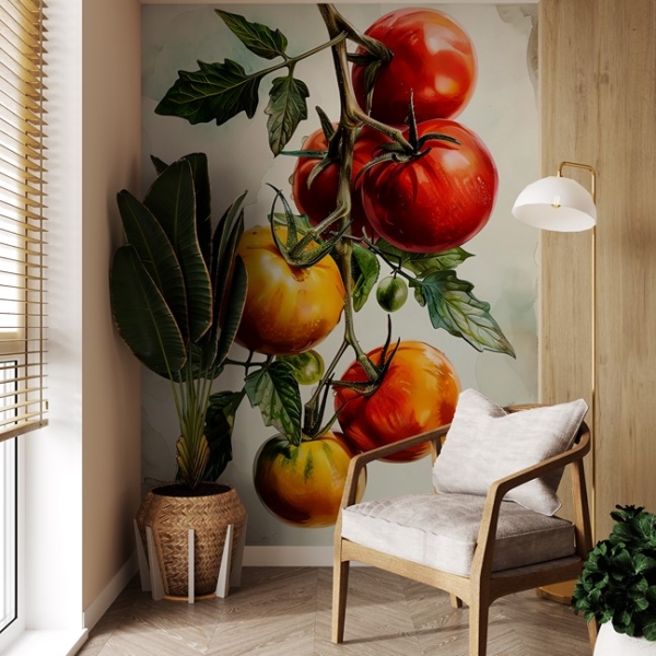 Foto tapete Zrele rajčice na grani