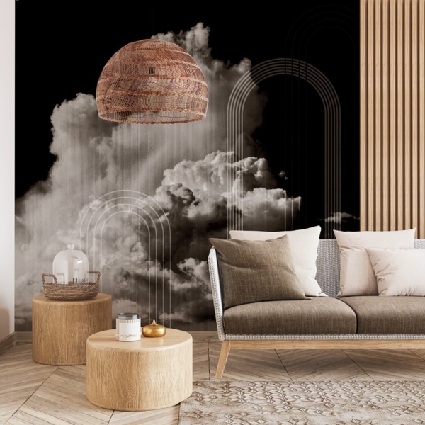 Foto tapete Oblaci probijeni umjetnošću