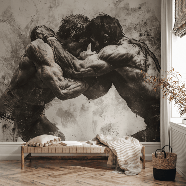 Foto tapete U zagrljaju borbe