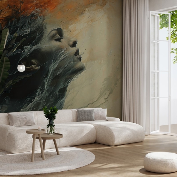 Foto tapete Ženski portret u apstrakciji