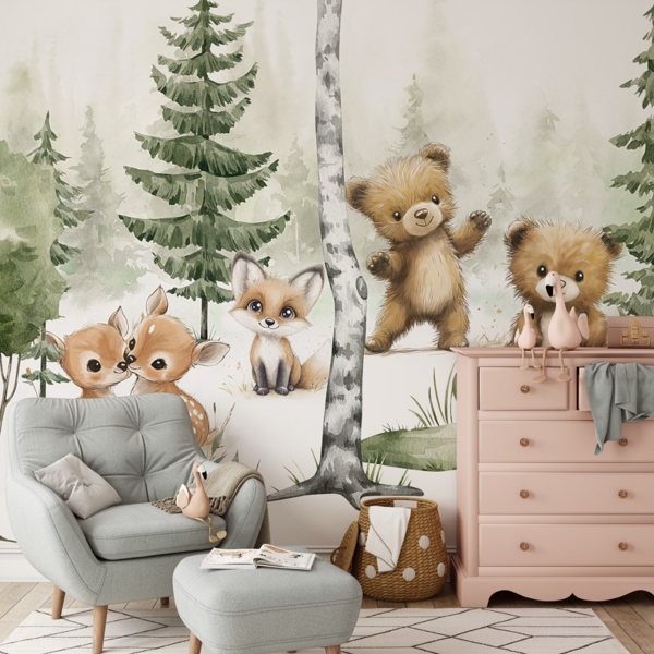 Foto tapete Šumska bajka o prijateljstvu