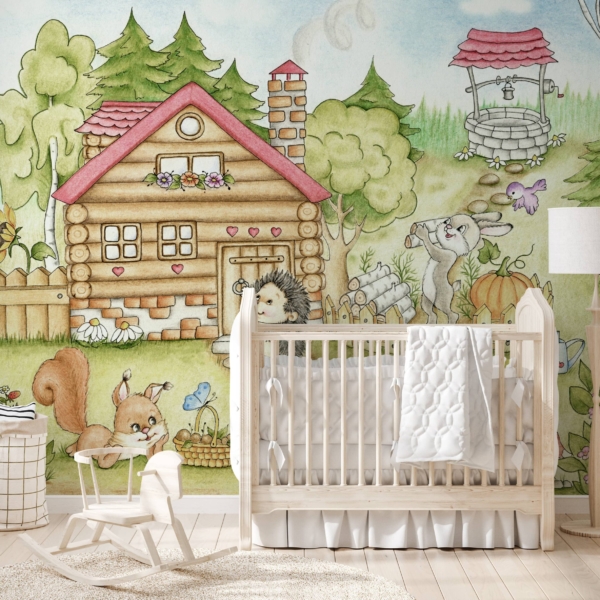 Foto tapete Kuća među drvećem