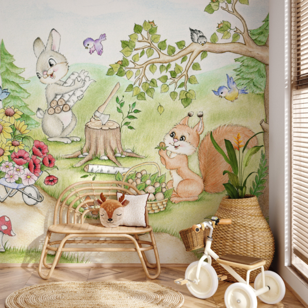 Foto tapete Sretna šuma