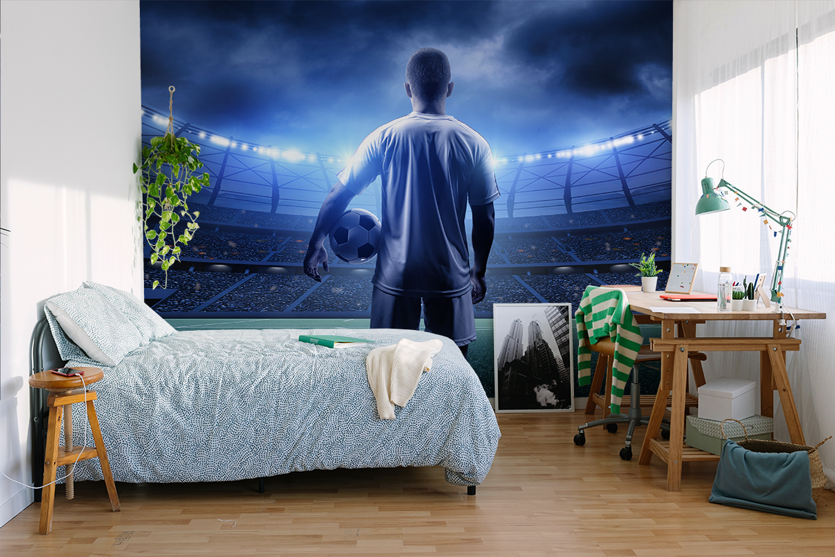 Foto tapete Nogometaš na stadionu
