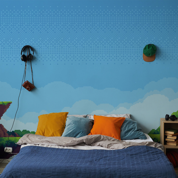 Foto tapete Pixel Cloud platforme