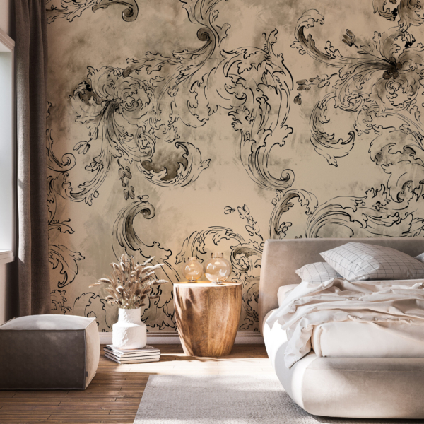 Foto tapete Skica u stilu Shabby Chic