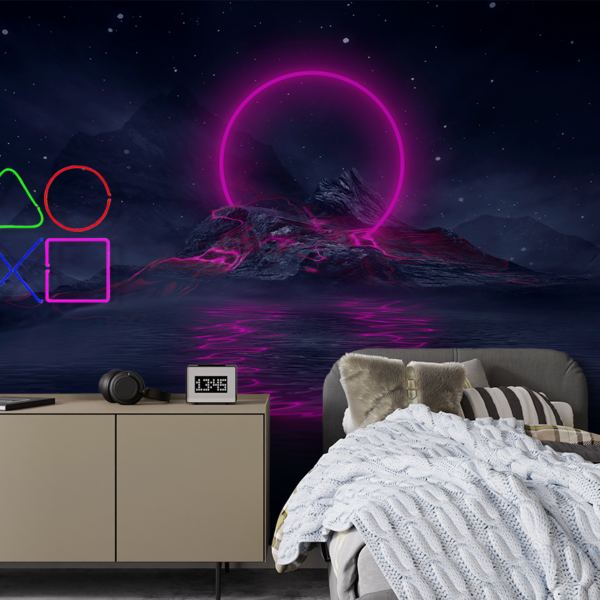 Foto tapete Neonski portal na jezeru