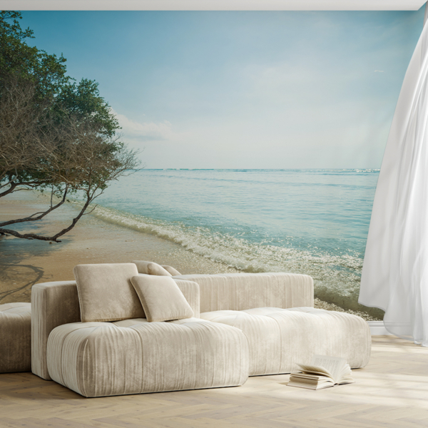 Foto tapete Plaža pod drvećem