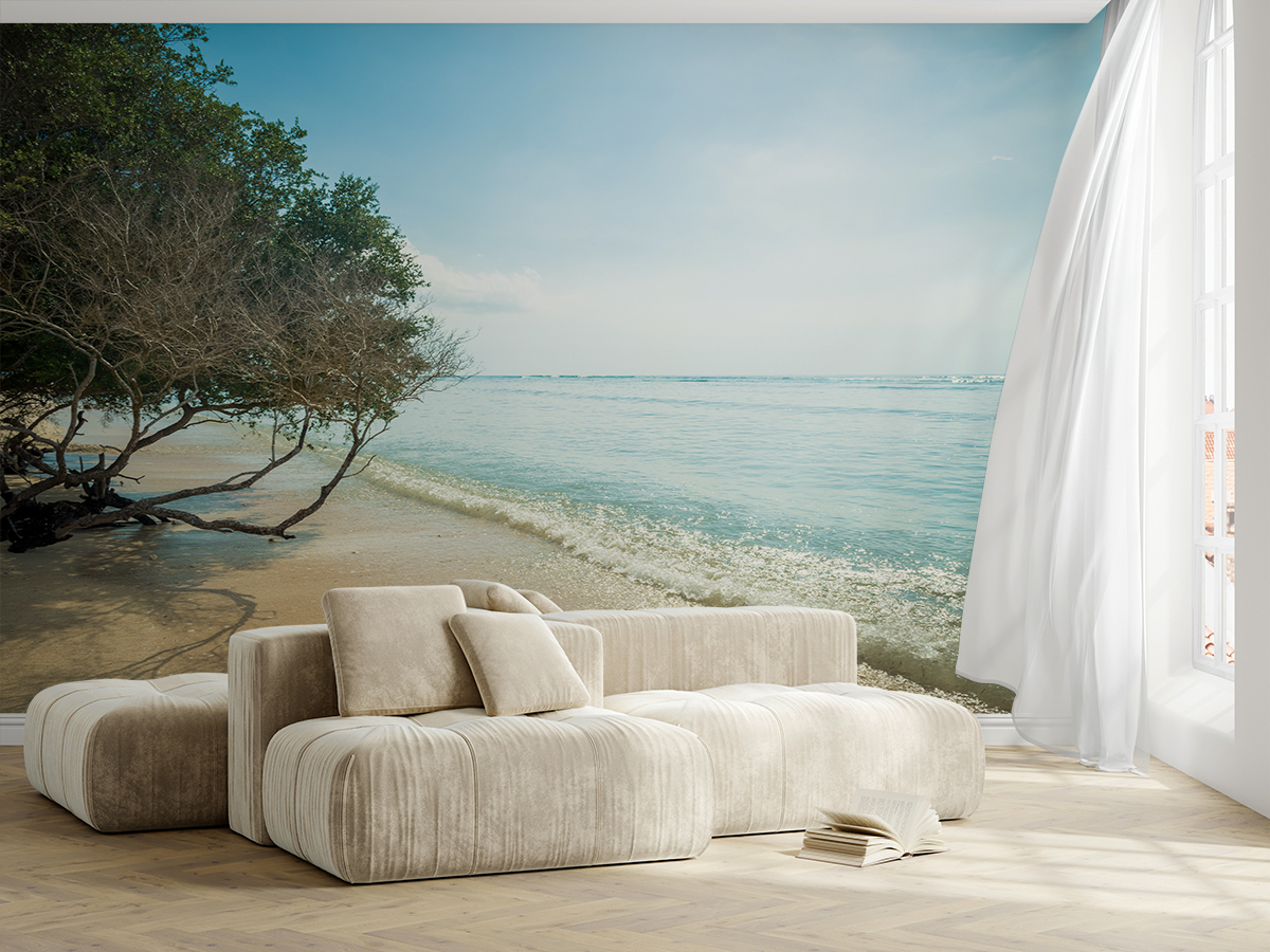 Foto tapete Plaža pod drvećem