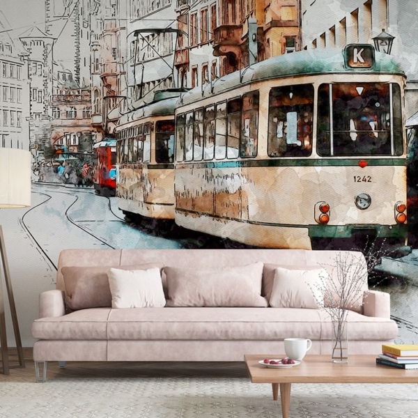 Foto tapete Retro tramvaj