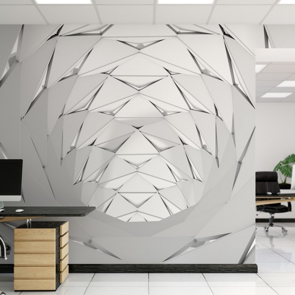 Foto tapete Srebrni tunel 3D