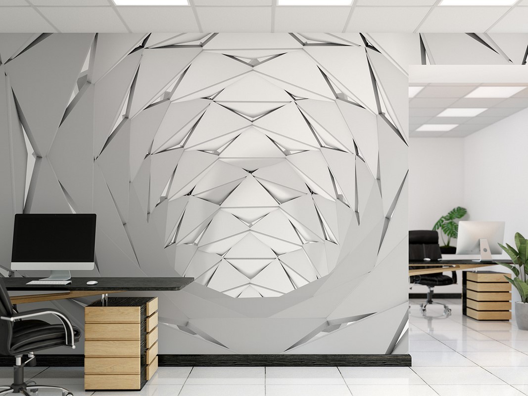 Foto tapete Srebrni tunel 3D