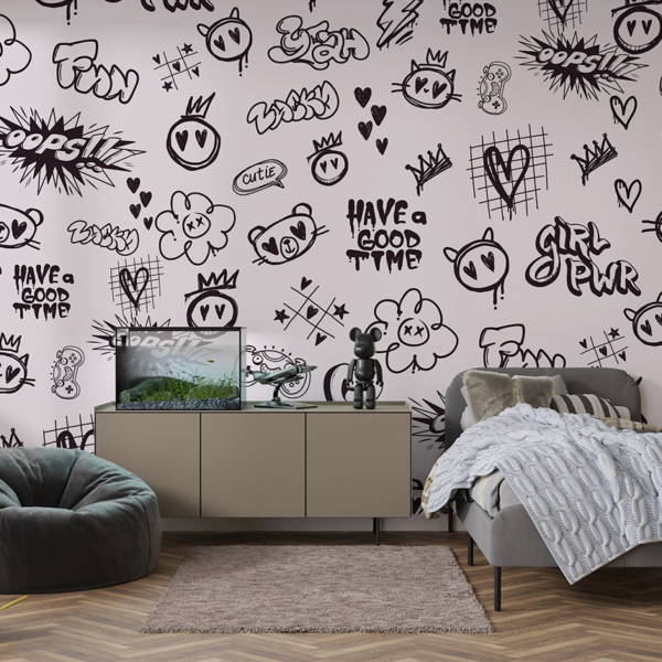 Foto tapete Grafiti za djevojke Djevojačka moć
